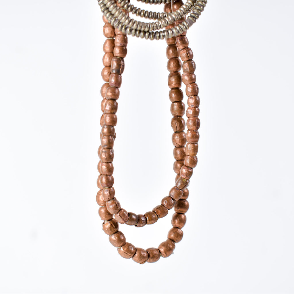 4 Strands Grab Bag Metal Trade Beads