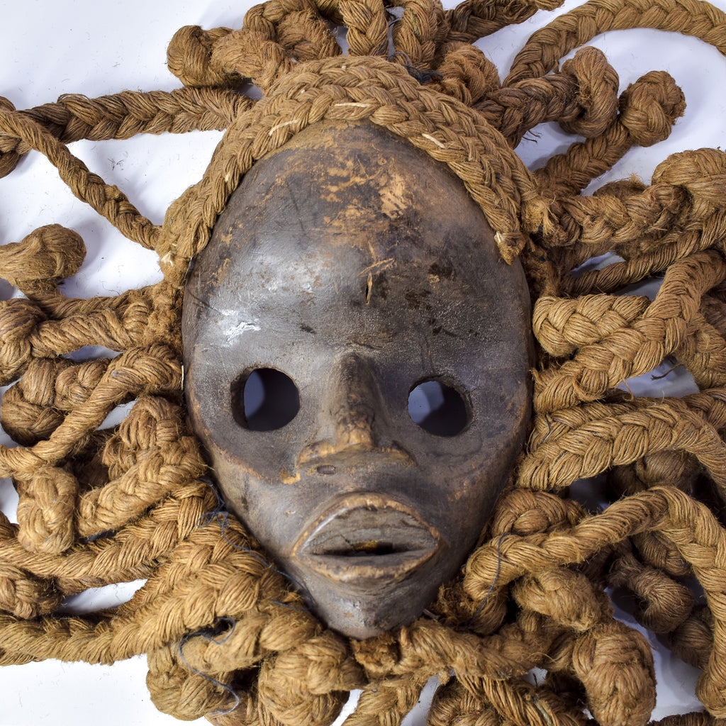 Dan Mask with Braided Hair Liberia