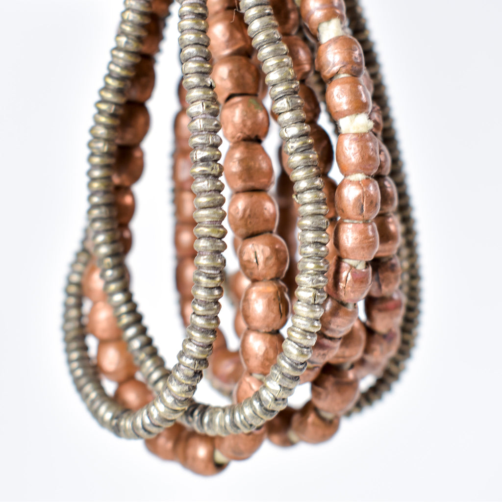 4 Strands Grab Bag Metal Trade Beads