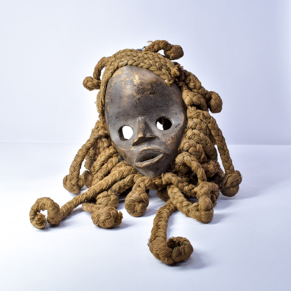 Dan Mask with Braided Hair Liberia