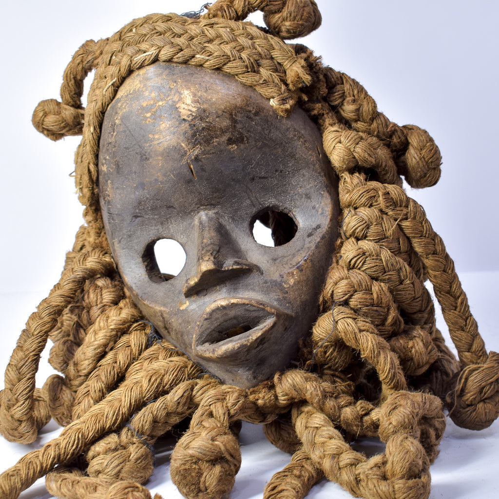 Dan Mask with Braided Hair Liberia