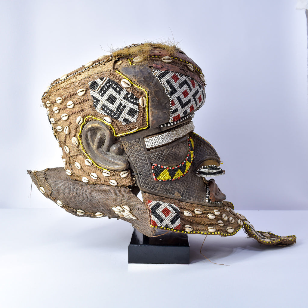 Kuba Mask Bwoom Helmet Royal Congo