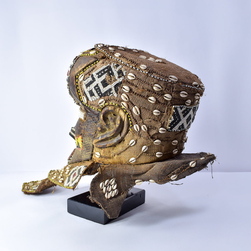Kuba Mask Bwoom Helmet Royal Congo