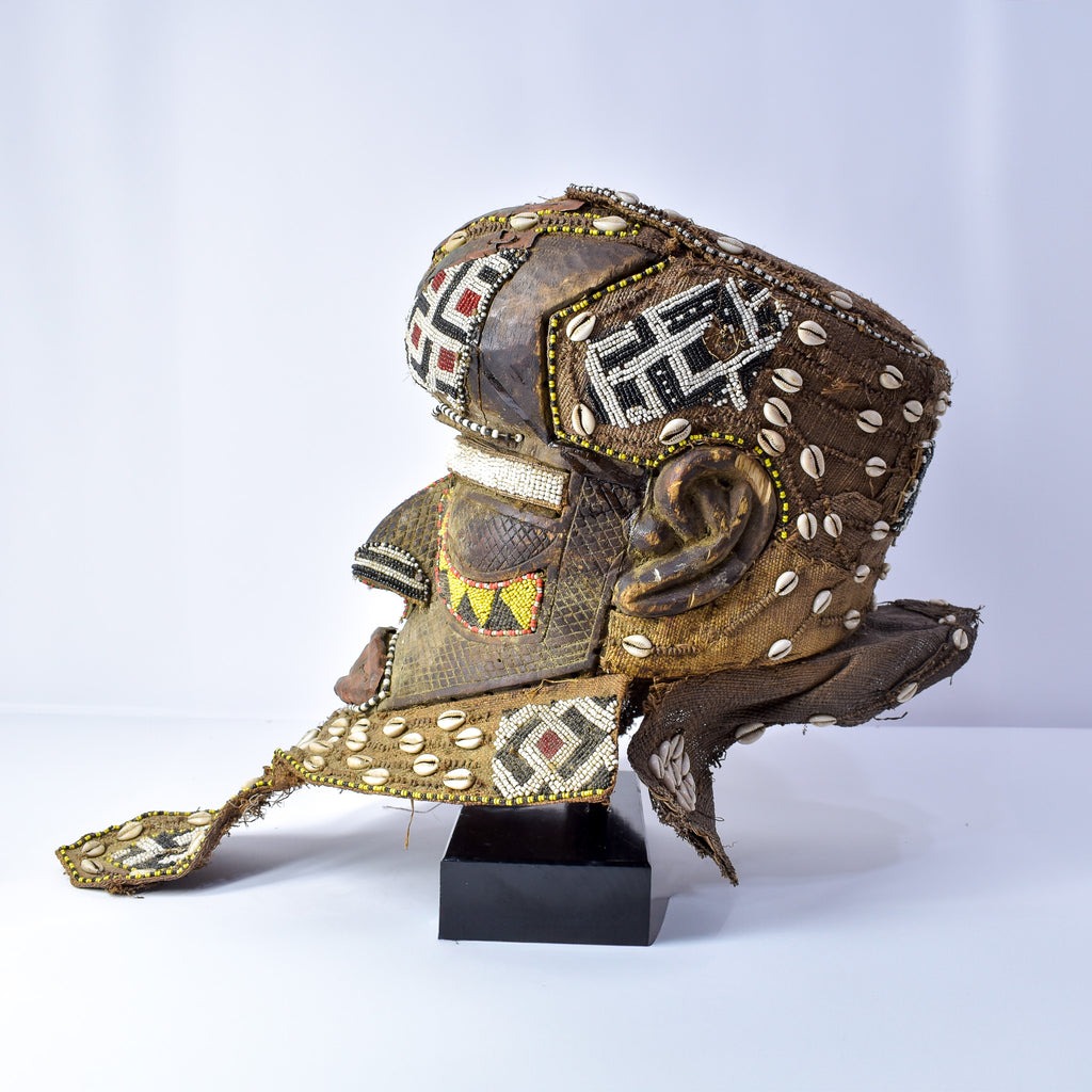 Kuba Mask Bwoom Helmet Royal Congo