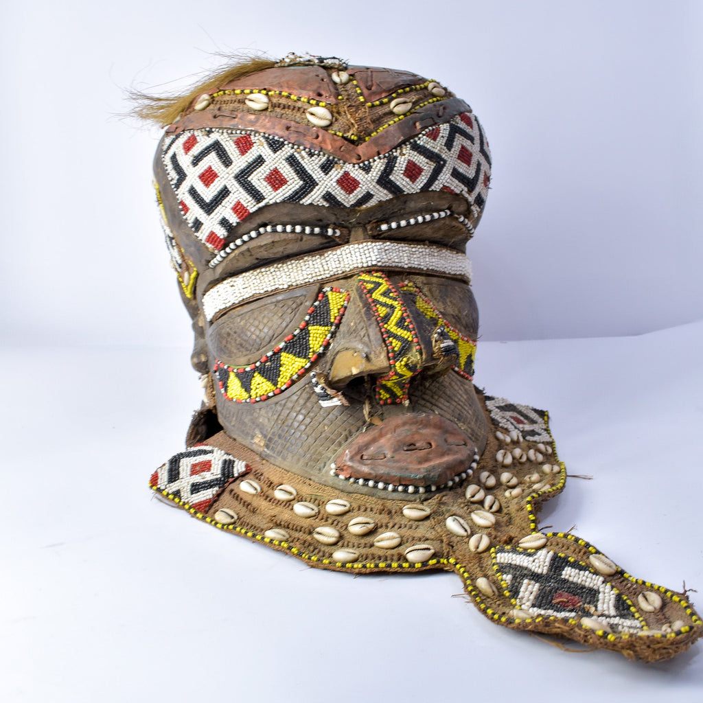Kuba Mask Bwoom Helmet Royal Congo