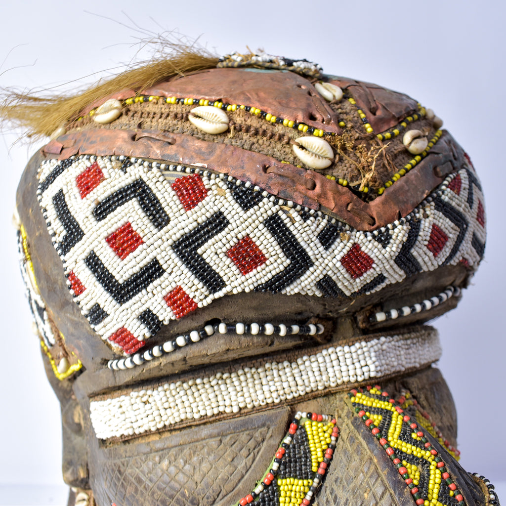 Kuba Mask Bwoom Helmet Royal Congo