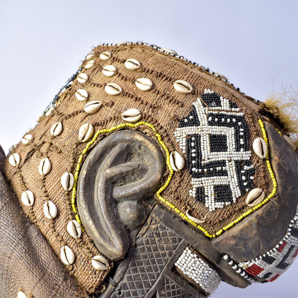 Kuba Mask Bwoom Helmet Royal Congo