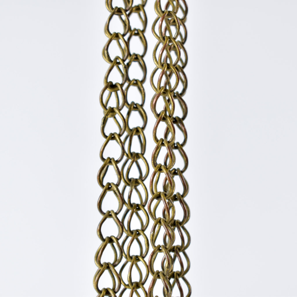 Yoruba Gilded Brass Necklace Nigeria 48 Inch