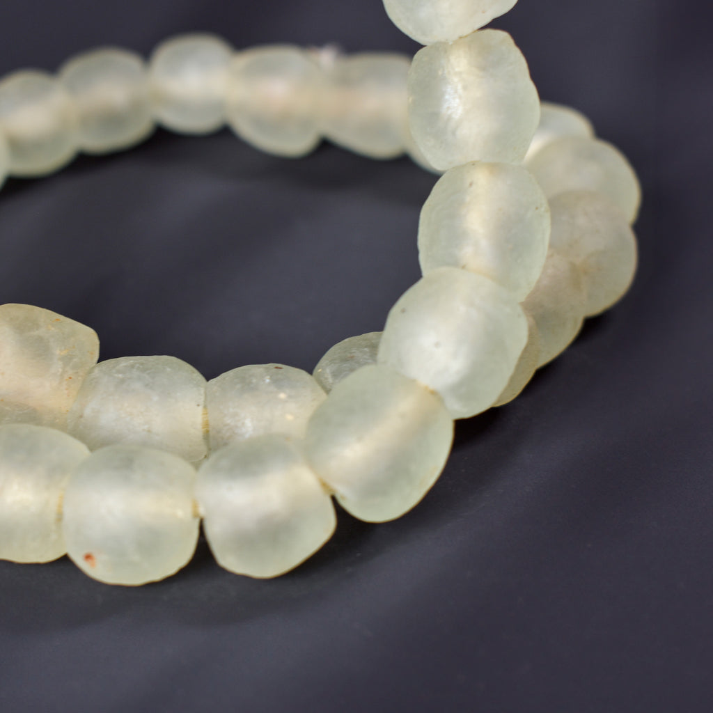 Krobo Recycled Powder Glass Translucent Trade Beads