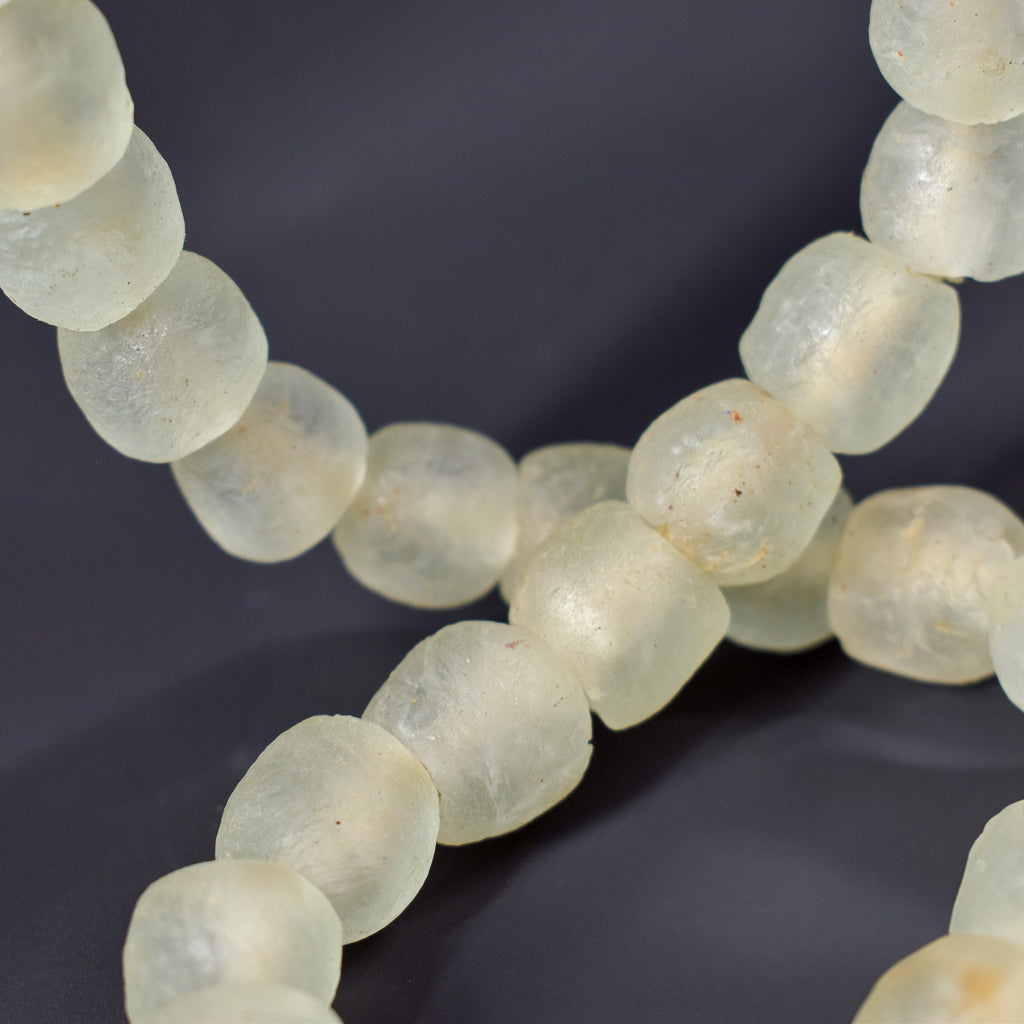 Krobo Recycled Powder Glass Translucent Trade Beads