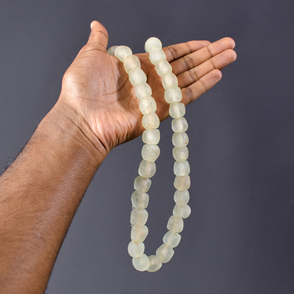 Krobo Recycled Powder Glass Translucent Trade Beads