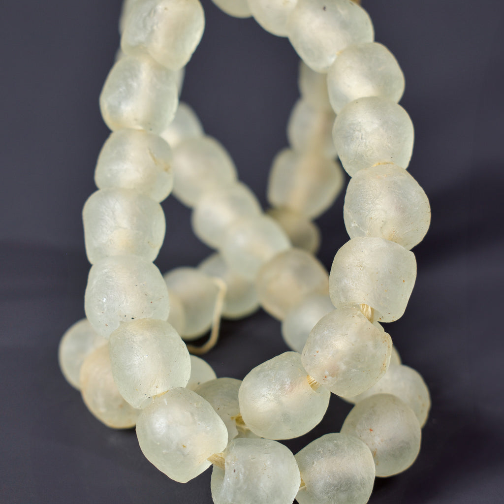 Krobo Recycled Powder Glass Translucent Trade Beads