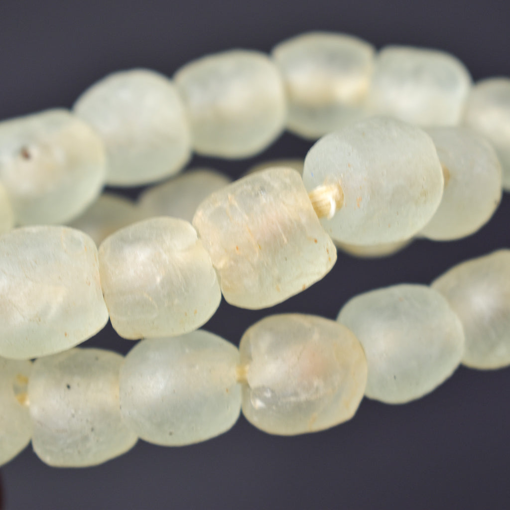 Krobo Recycled Powder Glass Translucent Trade Beads