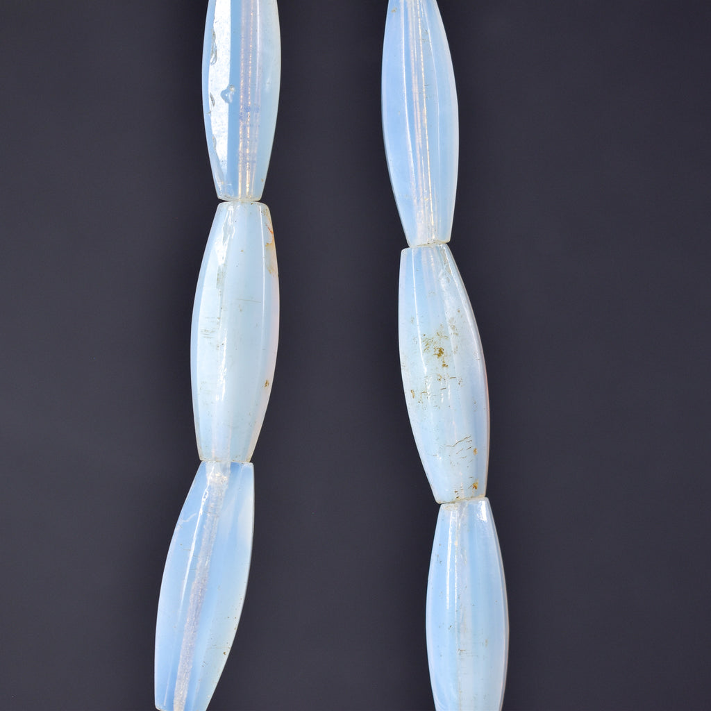 Opalescent Bohemian Faceted Trade Beads