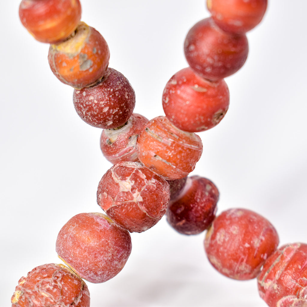Cornaline d'Aleppo Venetian Trade Beads 30 Inch