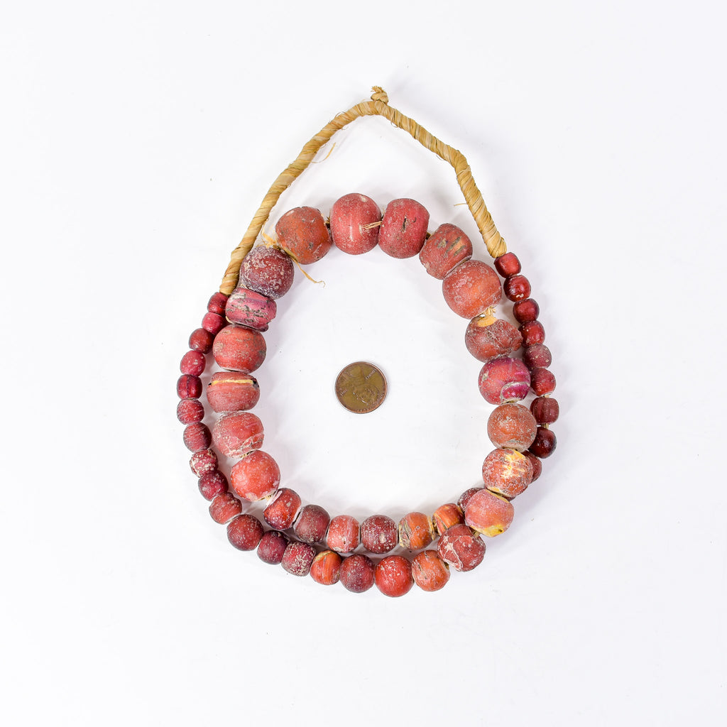 Cornaline d'Aleppo Venetian Trade Beads 30 Inch