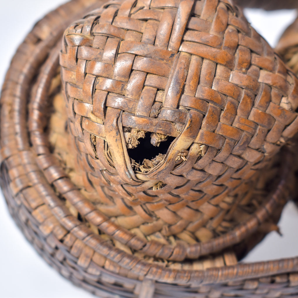 Very Rare Kuba Triple Lidded Basket Congo