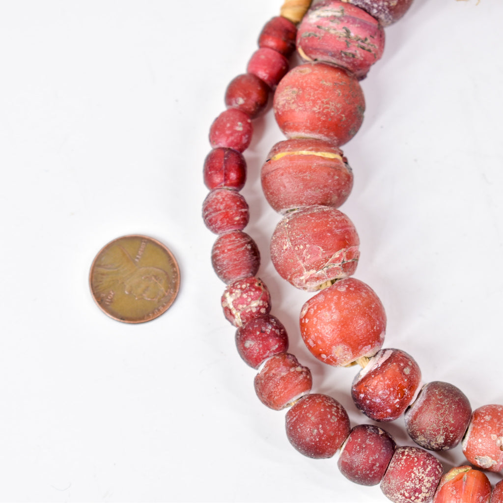 Cornaline d'Aleppo Venetian Trade Beads 30 Inch