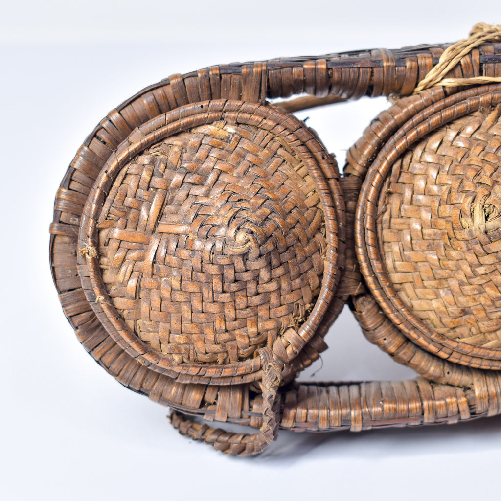 Very Rare Kuba Triple Lidded Basket Congo