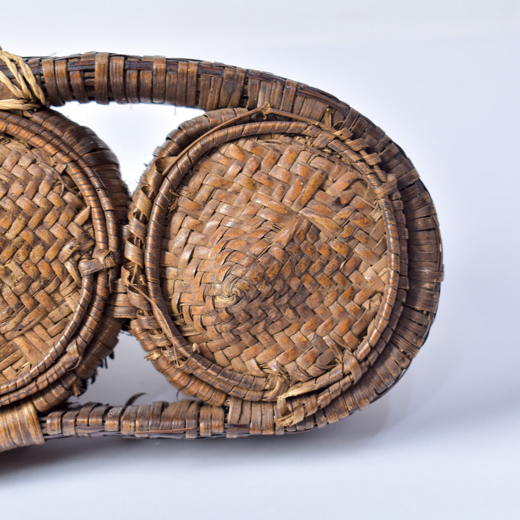 Very Rare Kuba Triple Lidded Basket Congo