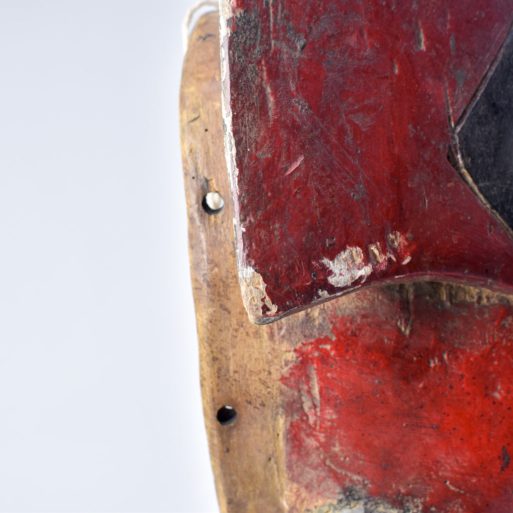 Baule Red Elephant Mask Cote D'Ivoire