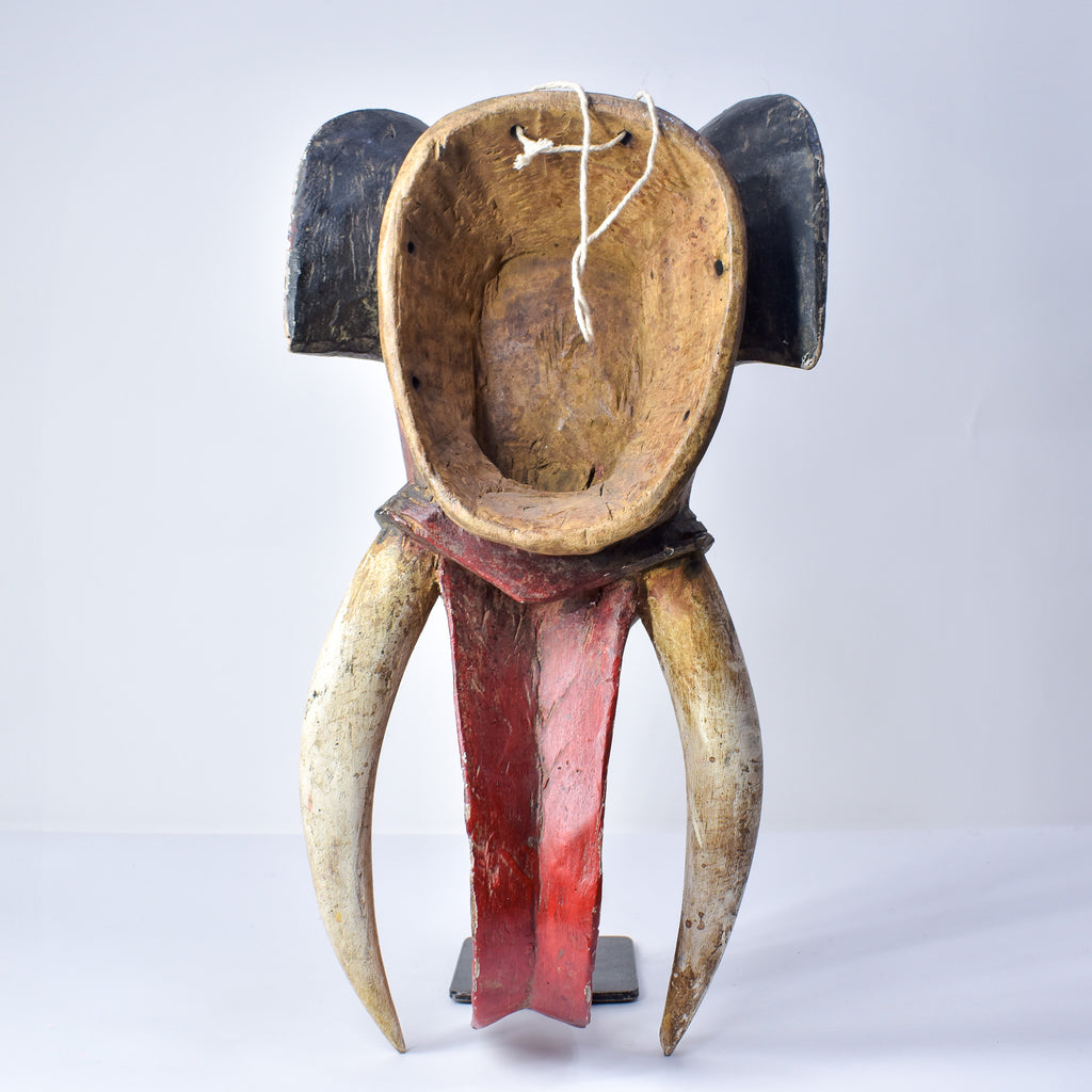 Baule Red Elephant Mask Cote D'Ivoire