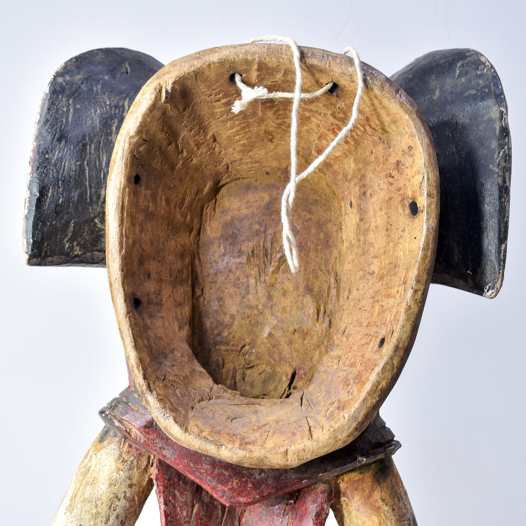 Baule Red Elephant Mask Cote D'Ivoire