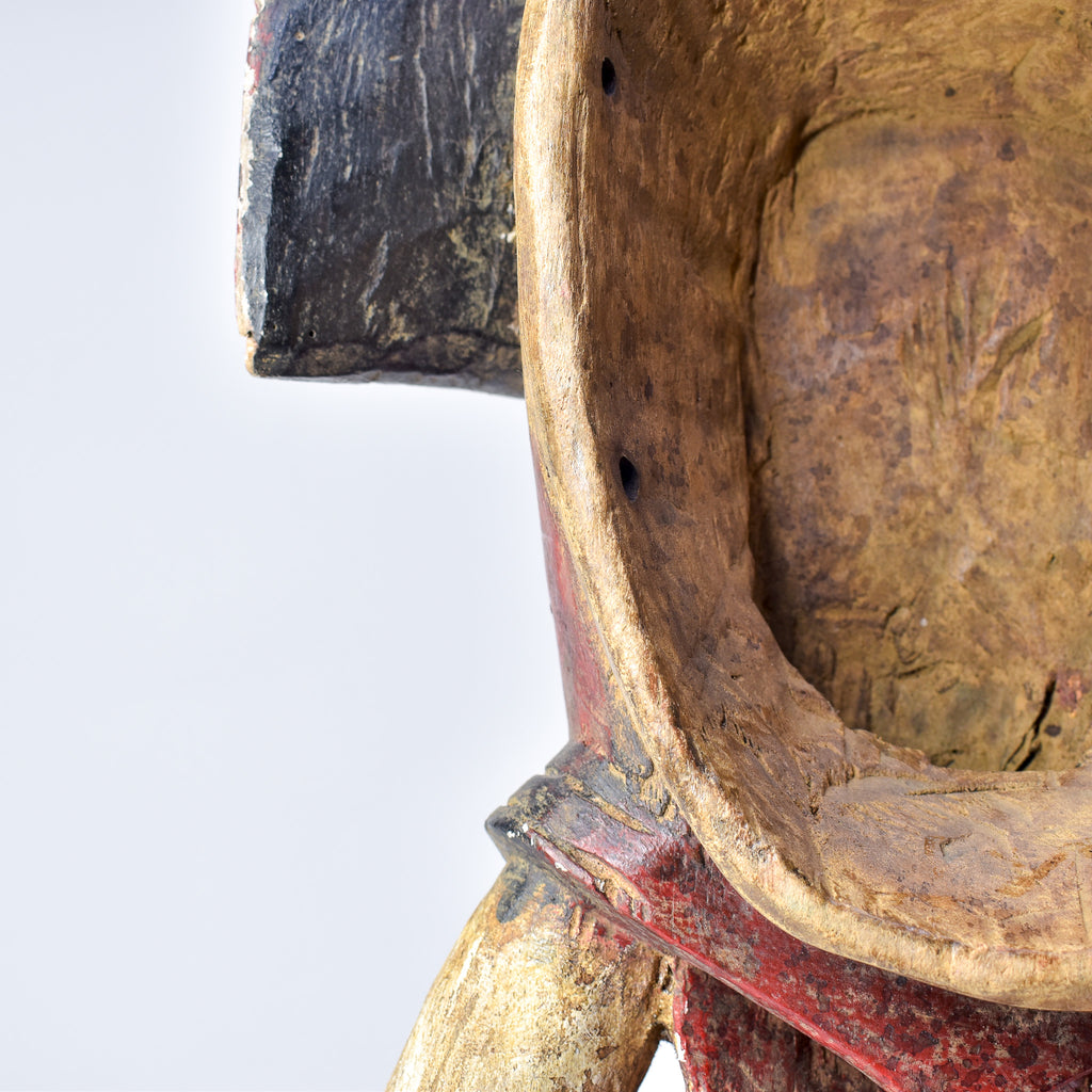 Baule Red Elephant Mask Cote D'Ivoire