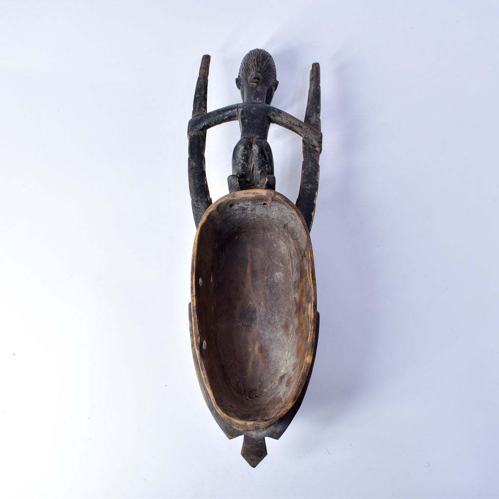 Guro House Mask with Figure Côte d'Ivoire