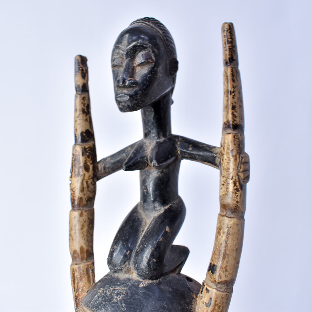 Guro House Mask with Figure Côte d'Ivoire