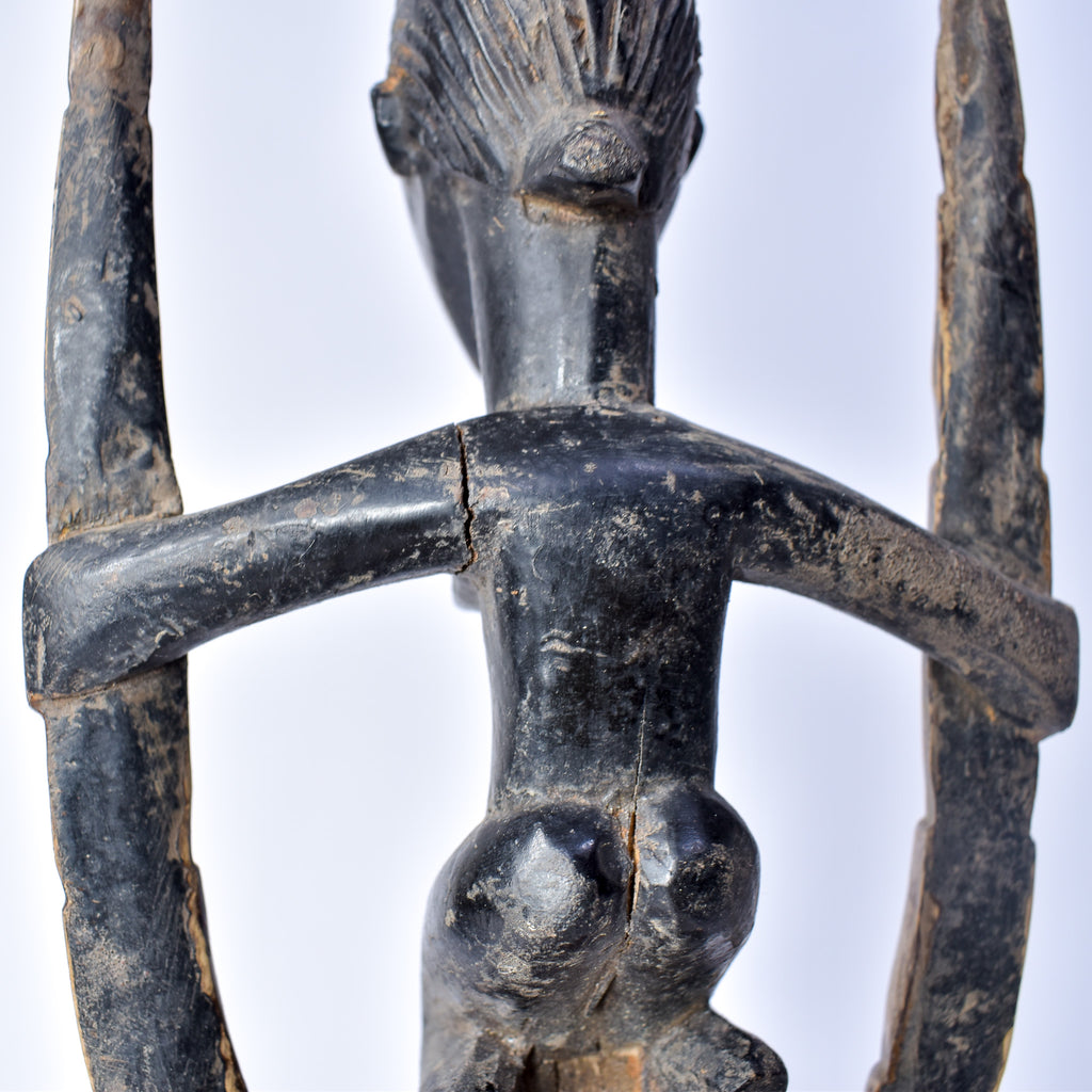 Guro House Mask with Figure Côte d'Ivoire
