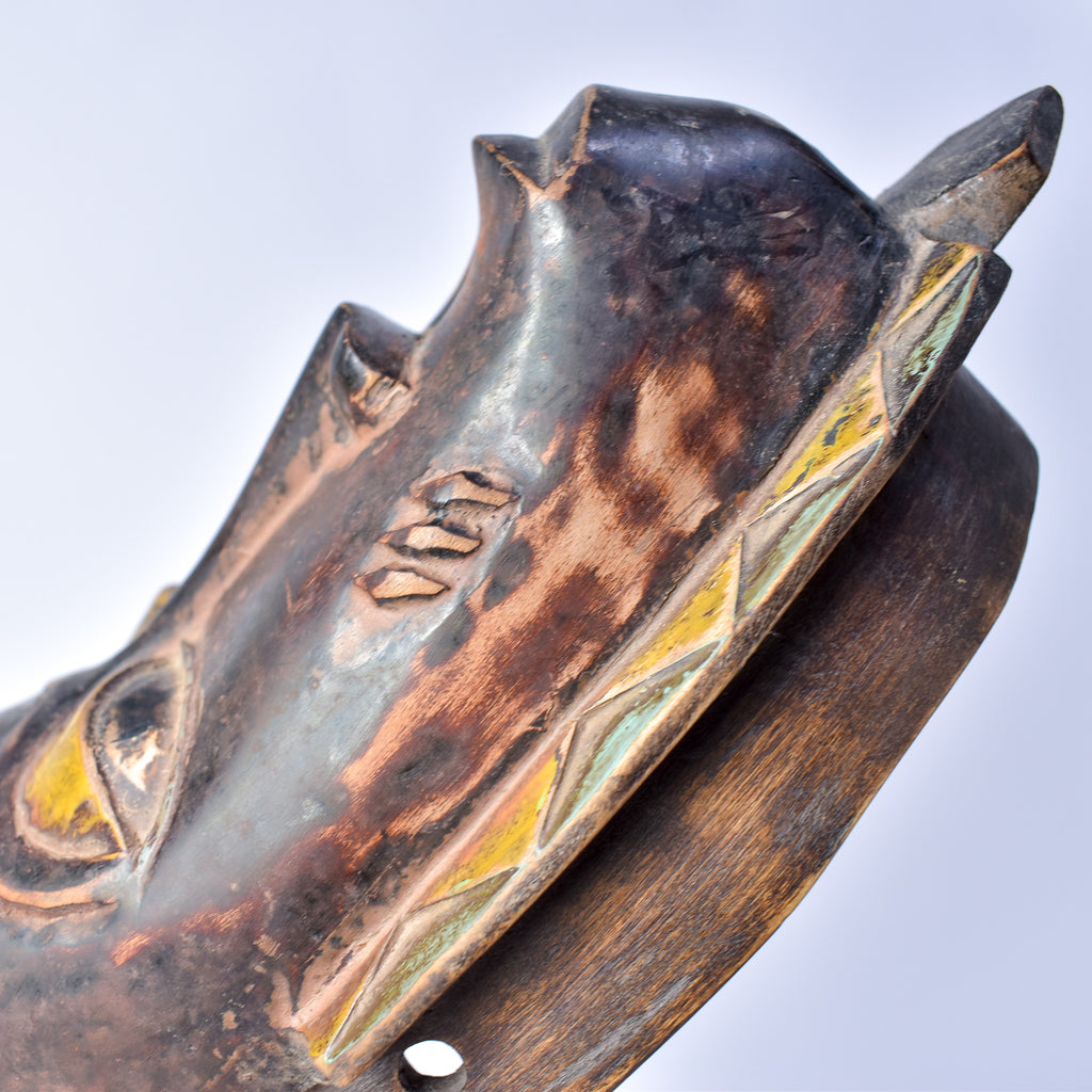 Guro House Mask with Figure Côte d'Ivoire