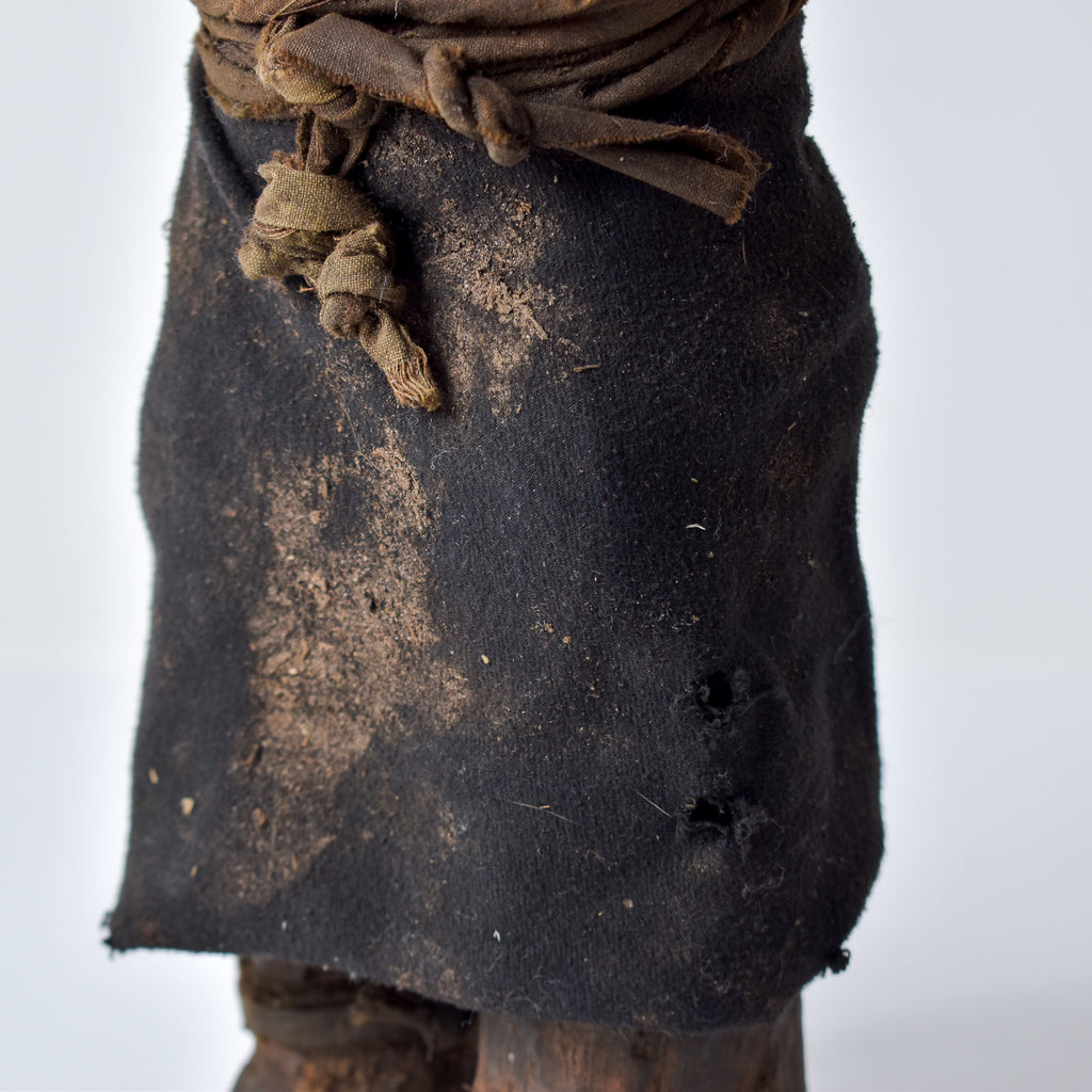 Yaka Fetish With Feathers Figure Congo