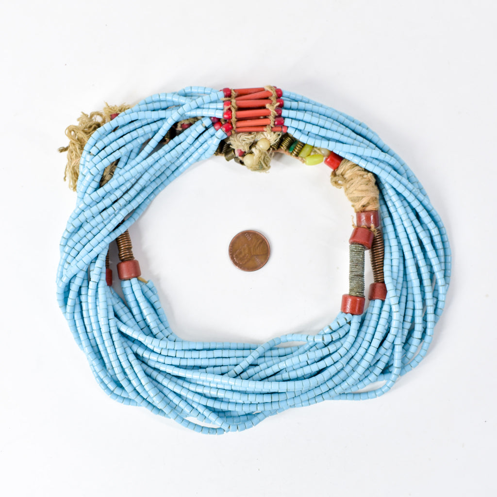 Fulani Beaded Necklace Nigeria 32 Inch