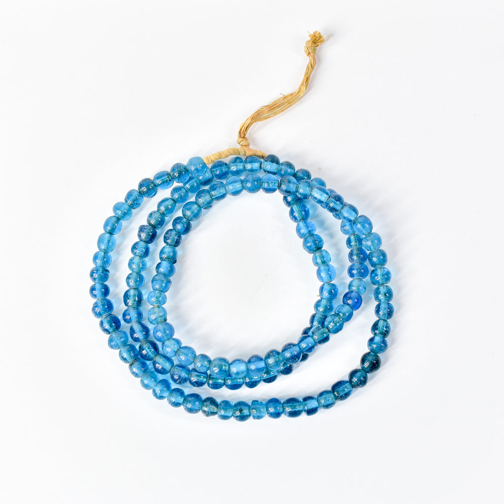 Bohemian Blue Translucent Trade Beads Czech