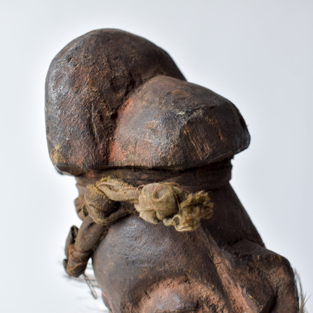 Yaka Fetish With Feathers Figure Congo