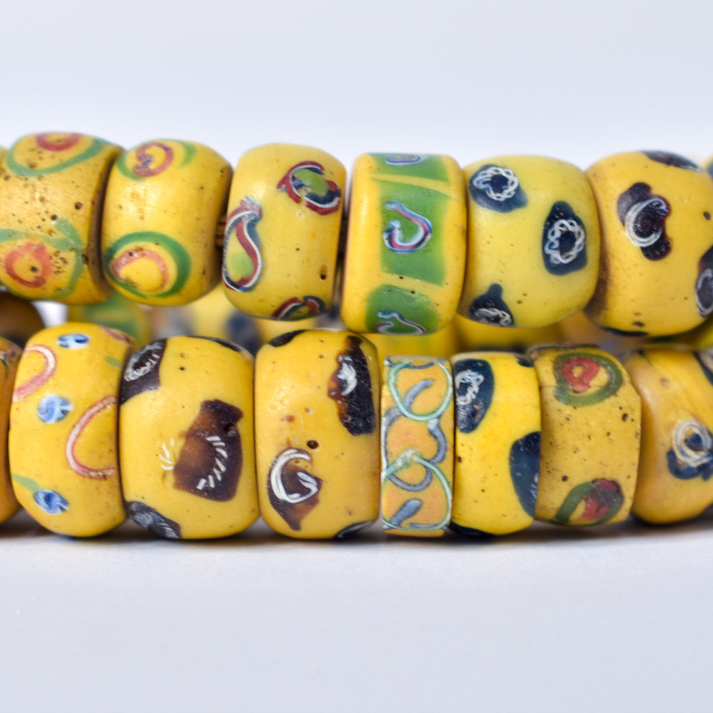 Venetian Mixed Yellow Trade Beads