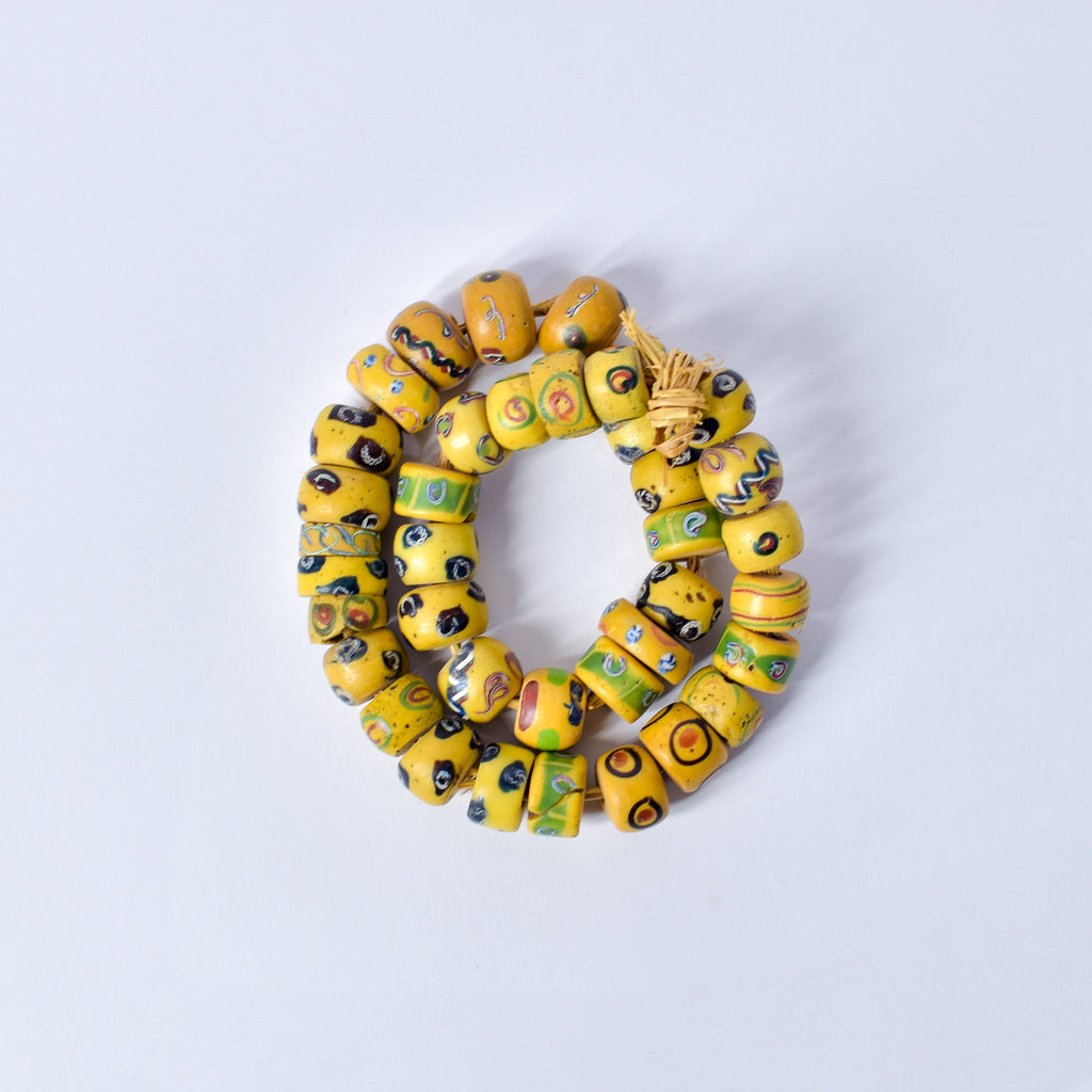 Venetian Mixed Yellow Trade Beads