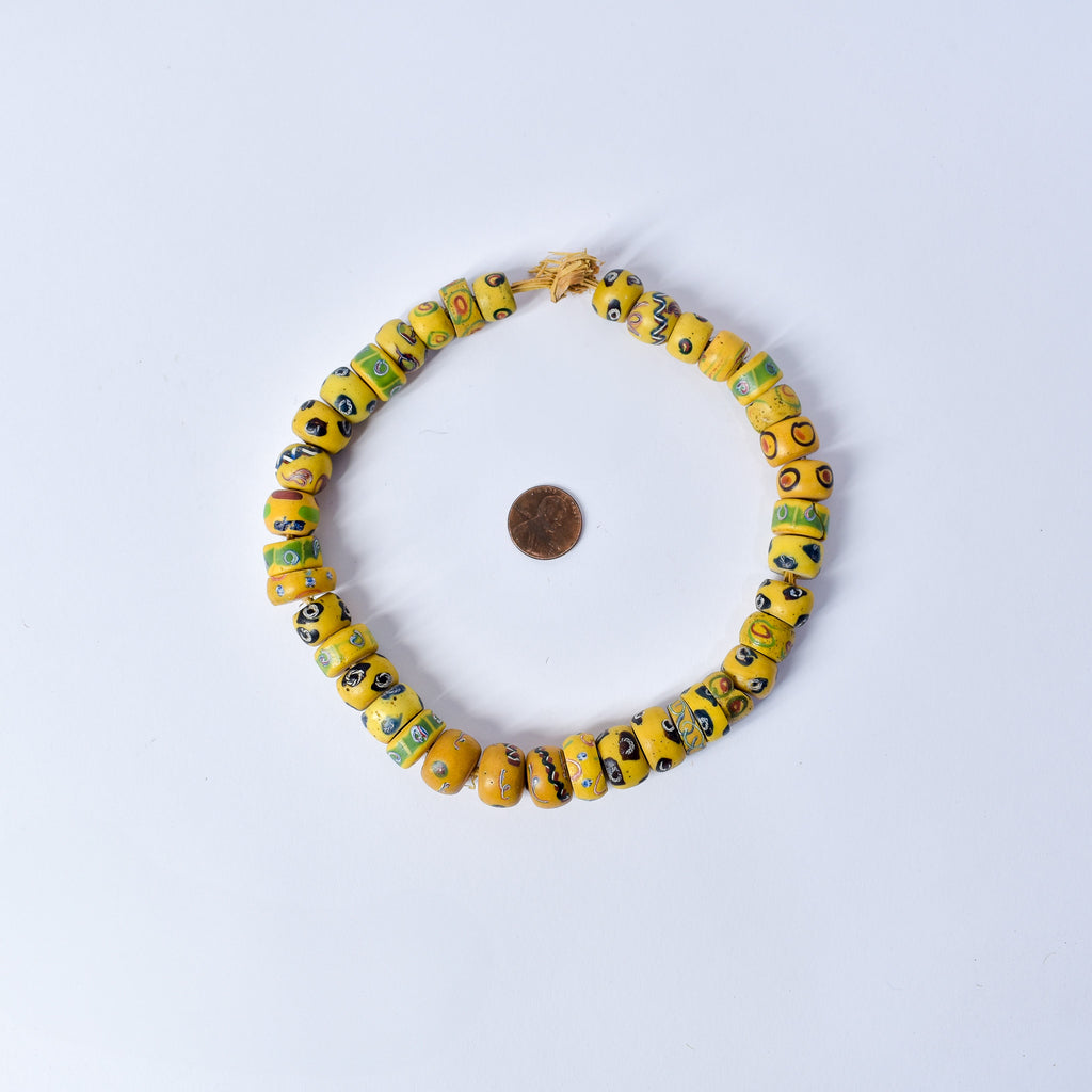 Venetian Mixed Yellow Trade Beads