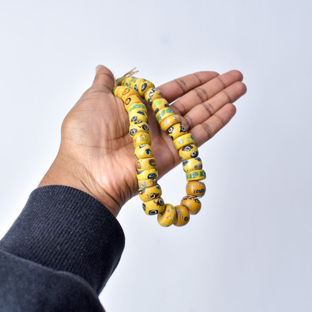 Venetian Mixed Yellow Trade Beads