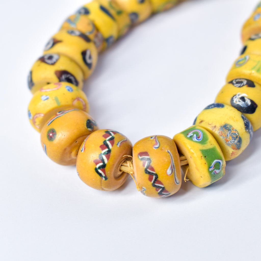Venetian Mixed Yellow Trade Beads