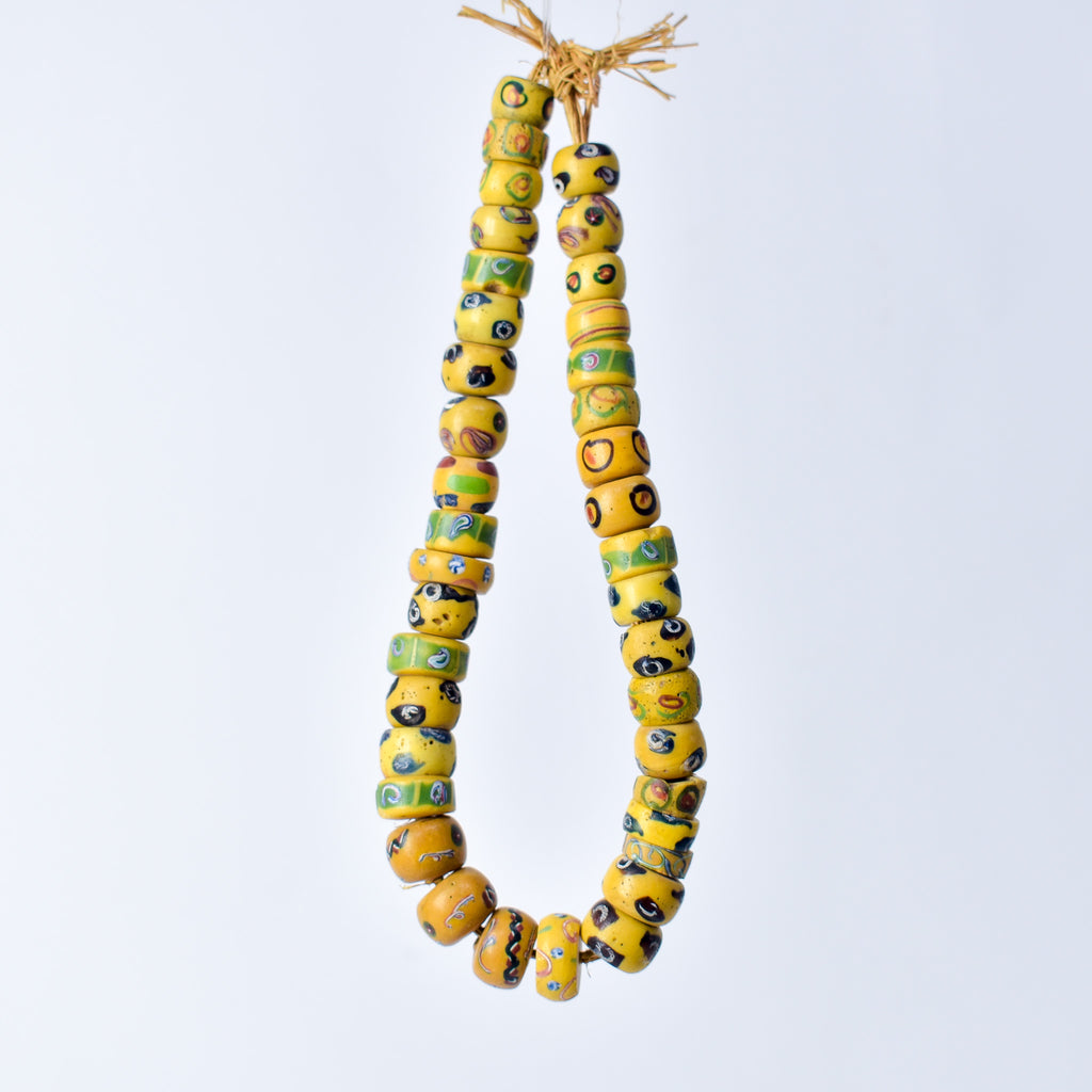 Venetian Mixed Yellow Trade Beads