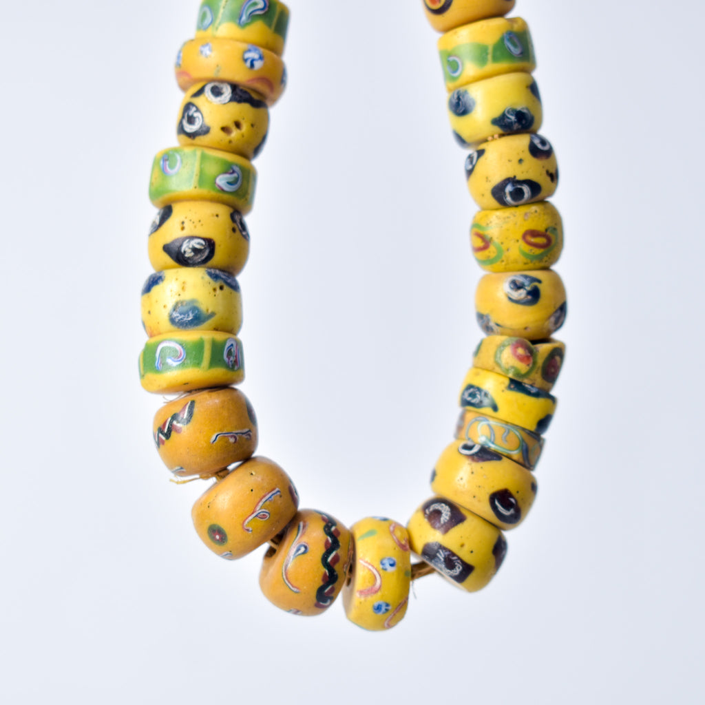 Venetian Mixed Yellow Trade Beads