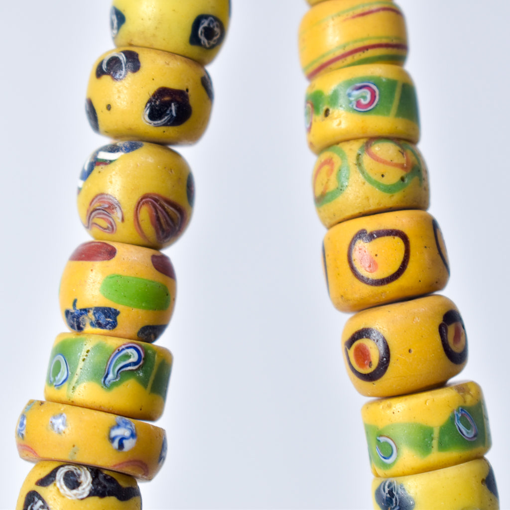 Venetian Mixed Yellow Trade Beads