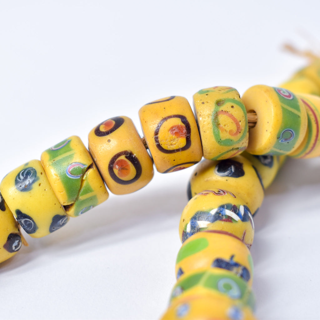 Venetian Mixed Yellow Trade Beads