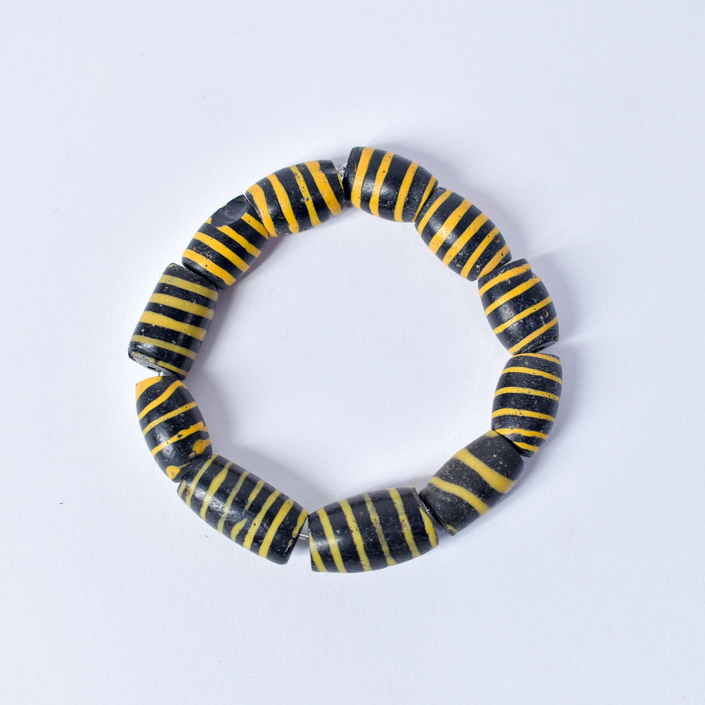 11 Bumblebee Venetian Trade Beads