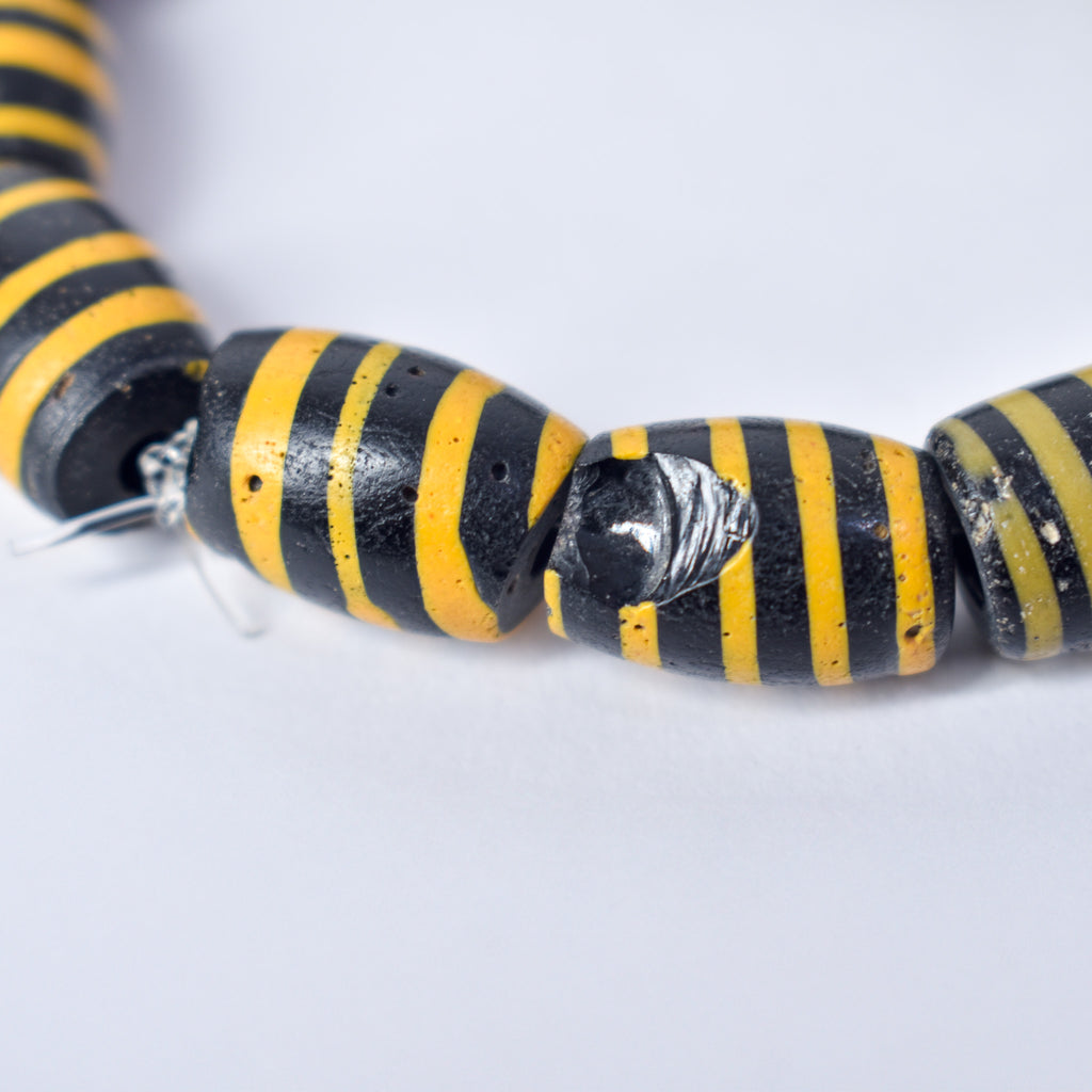 11 Bumblebee Venetian Trade Beads