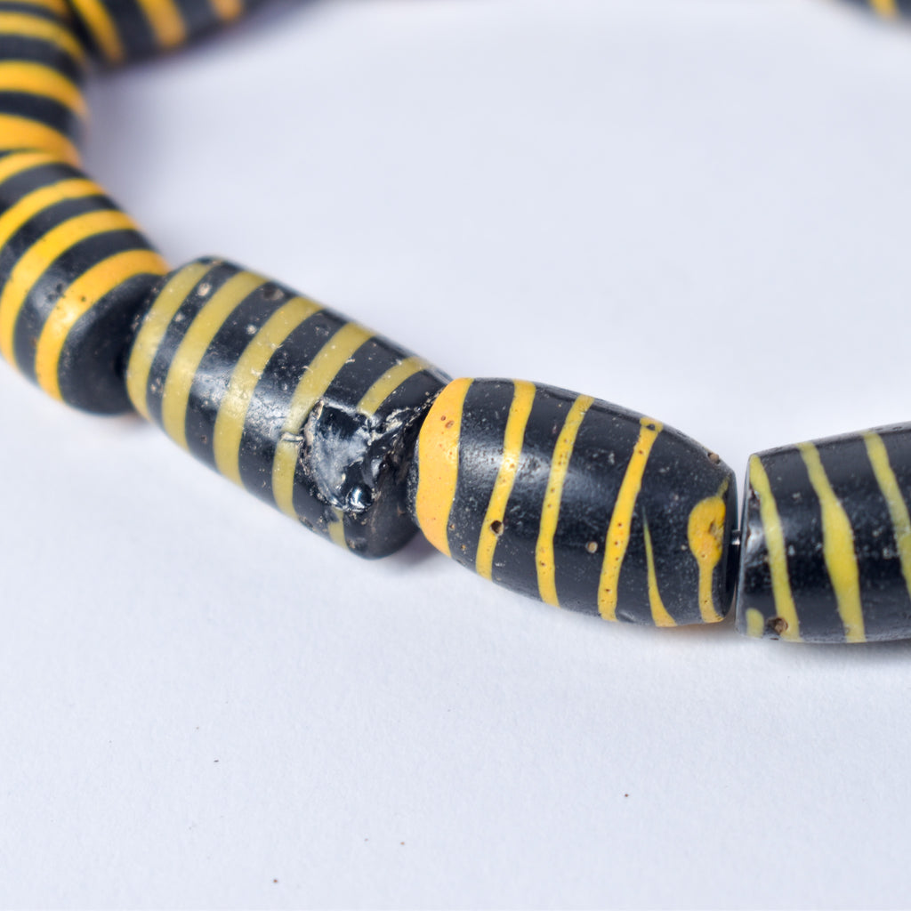 11 Bumblebee Venetian Trade Beads