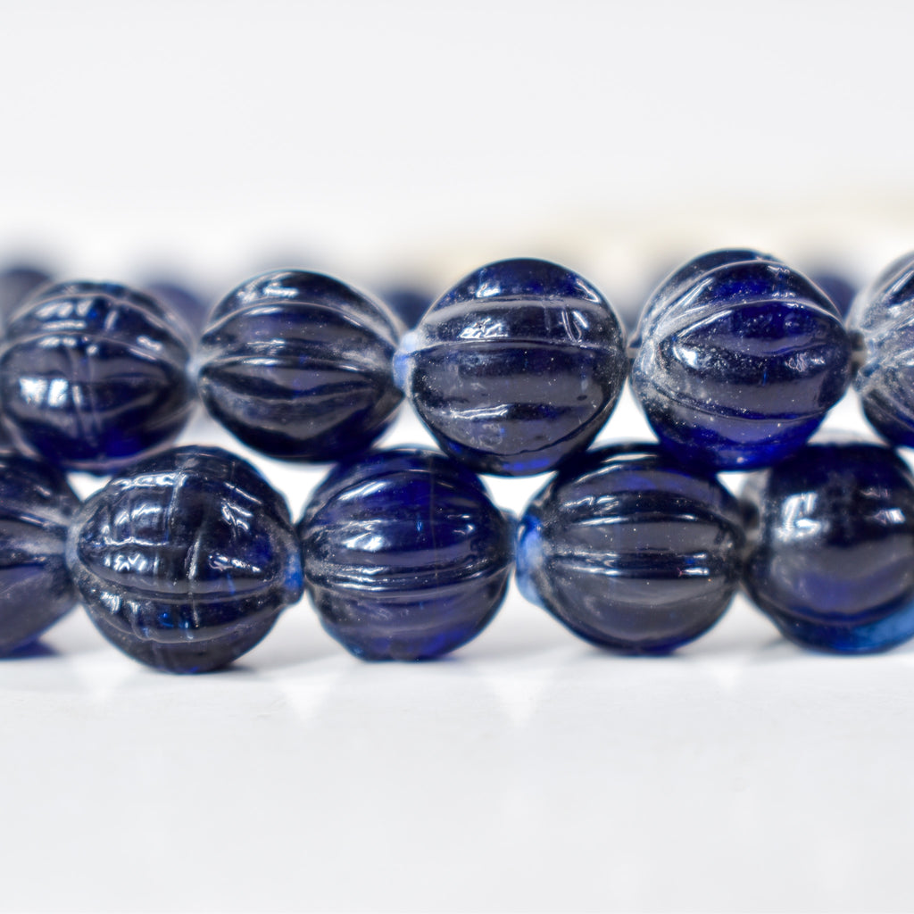 Glass Blue Trade Beads India