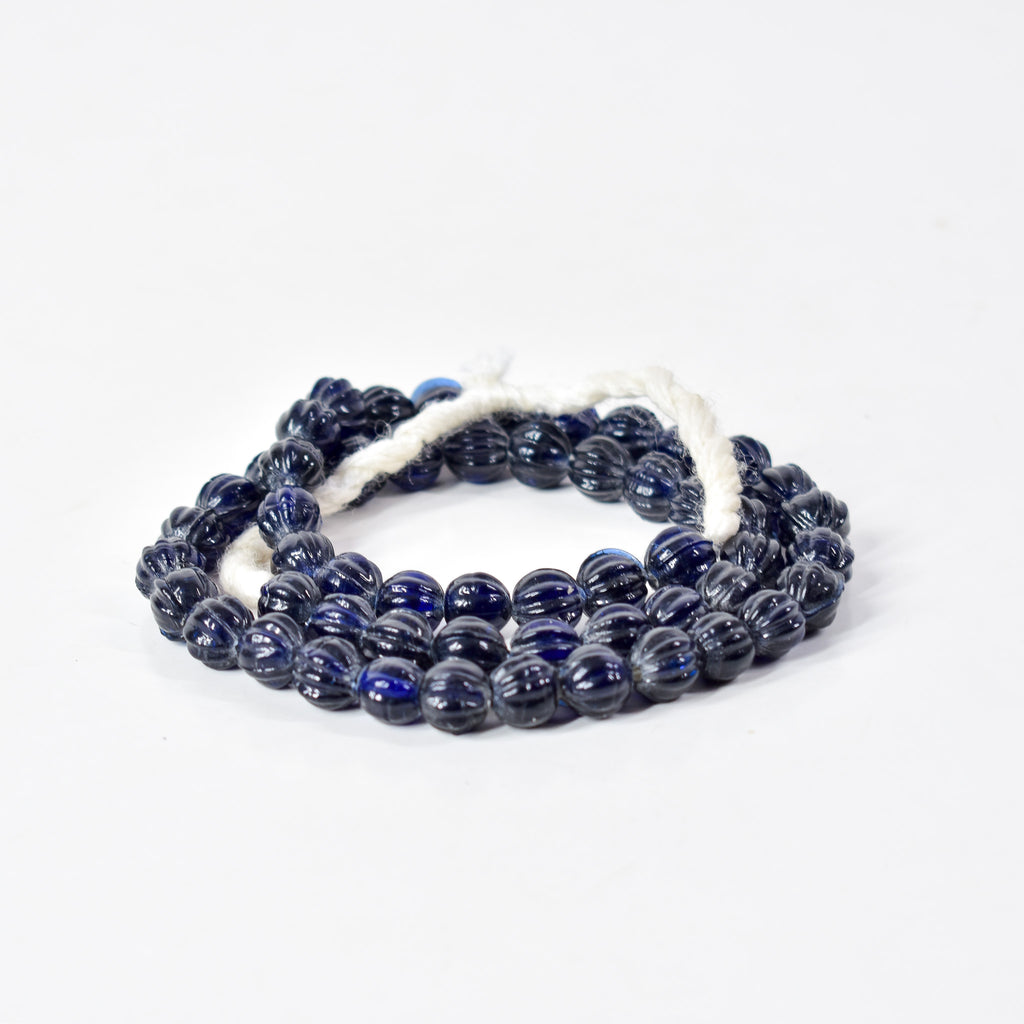 Glass Blue Trade Beads India